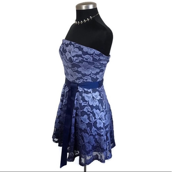 As U Wish Strapless Ombré Lace Dress✨Size Small - Picture 3 of 6